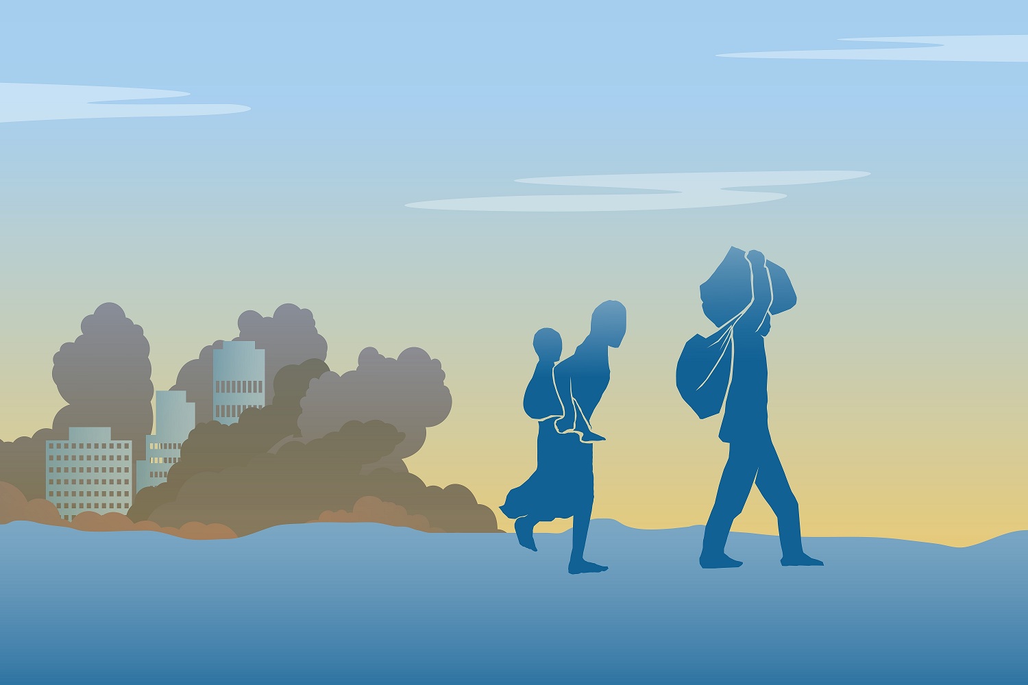 Refugee,Silhouette,Vectors,And,Illustrations,For,World,Refugee,Day.