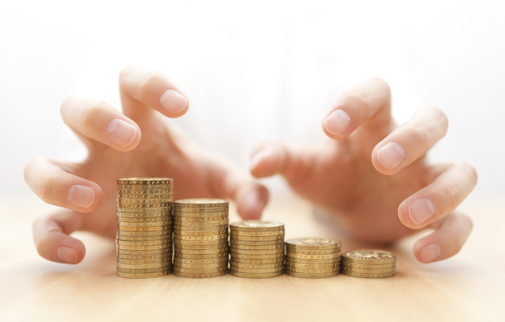 Greed,For,Money.,Hands,Grabbing,Coins.